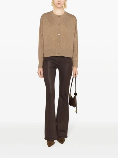 Shop P.a.r.o.s.h Fisherman's Knit Cardigan In Neutrals