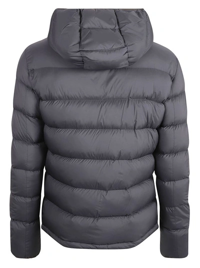 Shop Herno Hooded Down Jacket In Grey