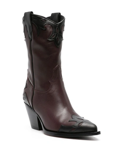 Shop Sonora Brown/black Calf Leather Boots