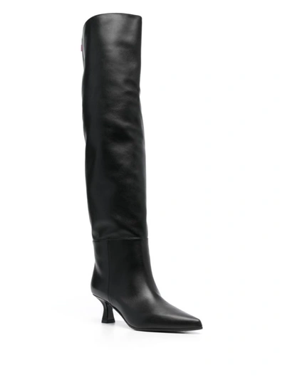 Shop 3juin Black 70mm Knee-length High Boots