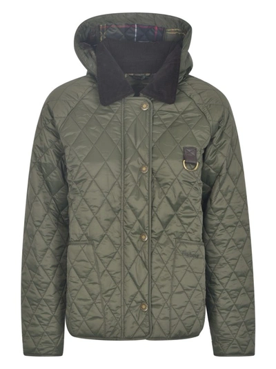 Shop Barbour Tobymory Quilted Jacket In Green