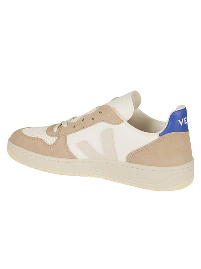 Shop Veja V-10 Chromefree Low-lop Sneakers In Neutrals