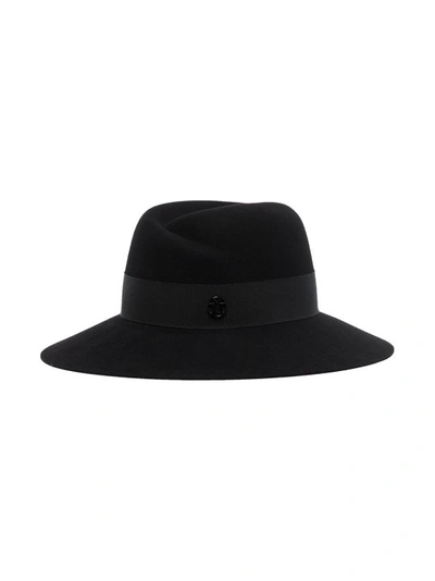 Shop Maison Michel Virginie Fedora Hat In Black