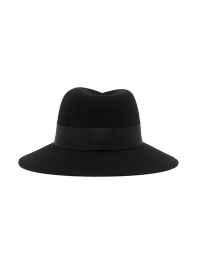 Shop Maison Michel Virginie Fedora Hat In Black