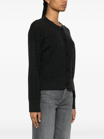 Shop P.a.r.o.s.h Fisherman's Knit Cardigan In Black