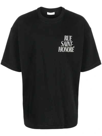 Shop 1989 Studio Black/white Saint-honoré Print Cotton T-shirt