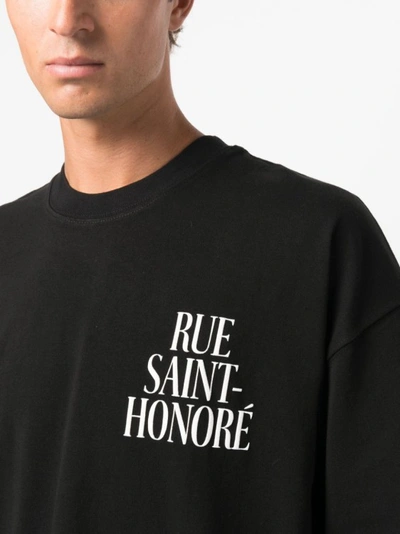 Shop 1989 Studio Black/white Saint-honoré Print Cotton T-shirt