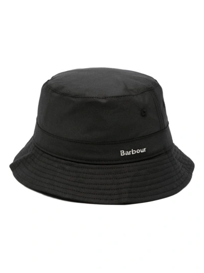 Shop Barbour Black Belsay Cotton Bucket Hat