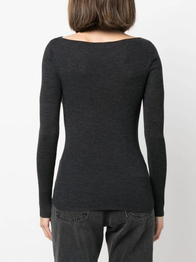 Shop P.a.r.o.s.h Cut-out Sweatshirt In Black