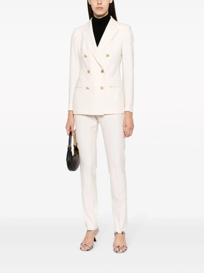Shop Tagliatore Tailored Suit In White