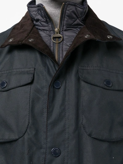 Shop Barbour Single-breasted Fitted Jacket In Black