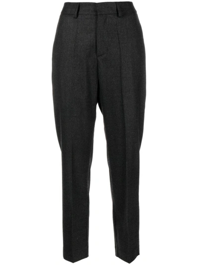 Shop P.a.r.o.s.h Cropped Trousers In Black