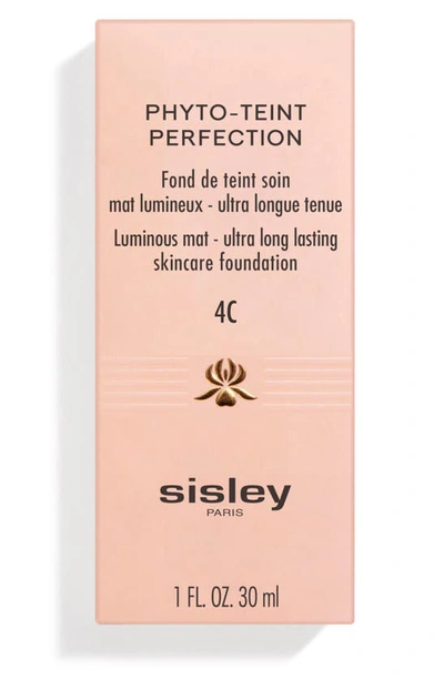 Shop Sisley Paris Phyto-teint Perfection Foundation, 1 oz In 4c Honey
