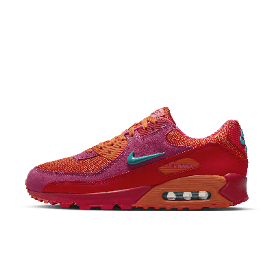 Shop Nike Men's Air Max 90 Shoes In Red