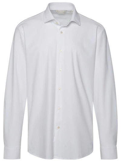 Shop Brian Dales White Recycled Nylon Blend Shirt