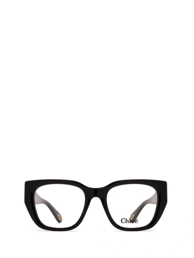 Shop Chloé Eyeglasses In Black