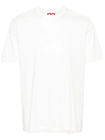 Shop Diesel Must Slits T-shirt Clothing In White