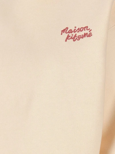 Shop Maison Kitsuné ' Handwriting' Sweatshirt In Pink