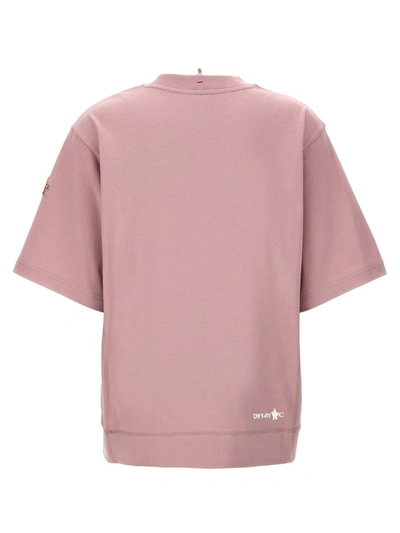 Shop Moncler Grenoble Logo Print T-shirt In Pink