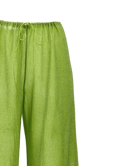 Shop Oseree Oséree 'lumiere Plumage' Pants In Green