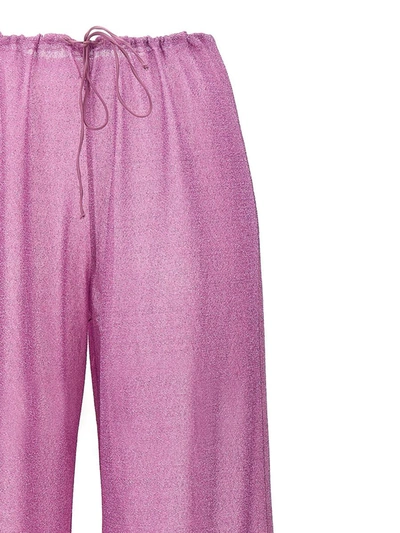 Shop Oseree Oséree 'lumiere Plumage' Pants In Purple