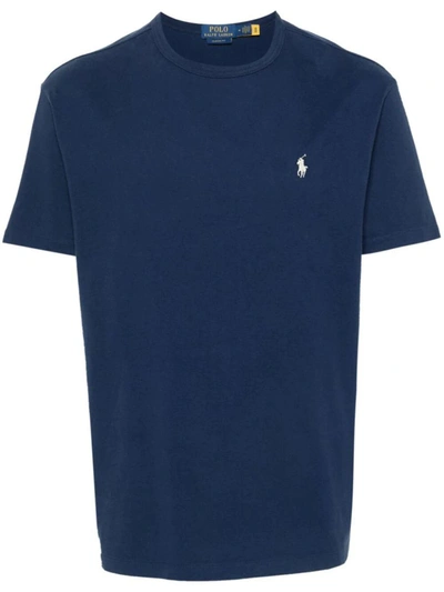 Shop Polo Ralph Lauren Classic T-shirt Clothing In Blue