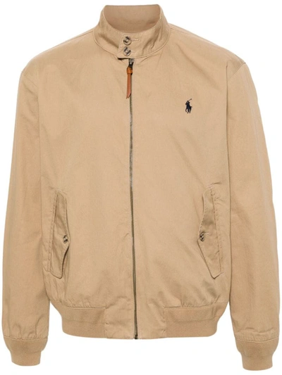 Shop Polo Ralph Lauren Windbreaker Jacket Clothing In Brown