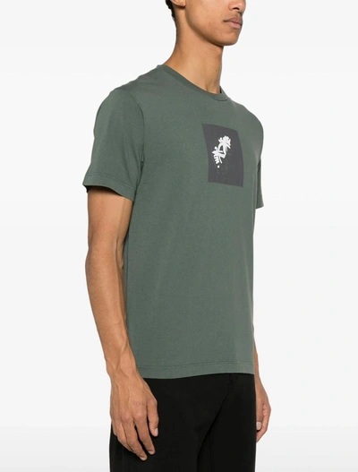 Shop Stone Island T-shirts And Polos In Muschio