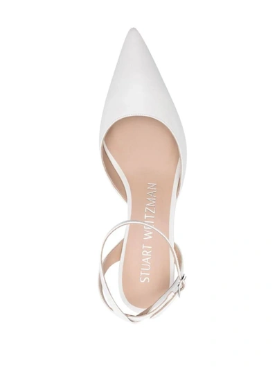 Shop Stuart Weitzman Barelythere 50 Pump Shoes In White