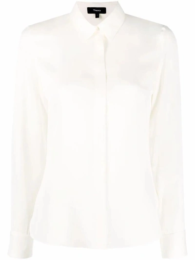 Shop Theory Classic Fitted Shirt Clothing In White