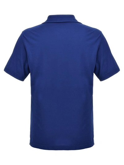 Shop Zanone Ice Cotton Polo Shirt In Blue