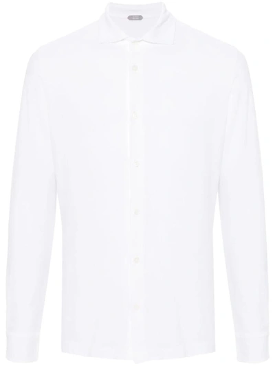 Shop Zanone Polo Clothing In White