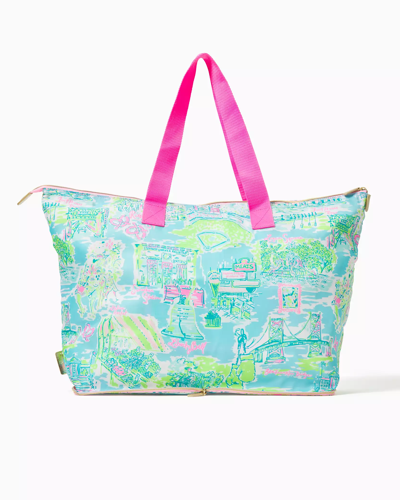 Shop Lilly Pulitzer Getaway Packable Tote In Multi Lilly Loves Philly