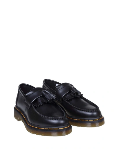 Shop Dr. Martens' Black Leather Brushed Calfskin Loafer