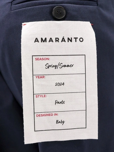 Shop Amaranto Amaránto Trouser In Blue