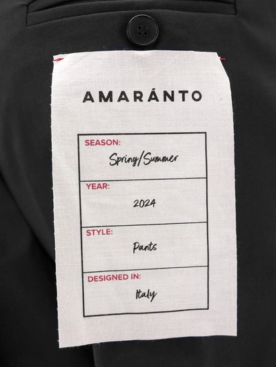 Shop Amaranto Amaránto Trouser In Black