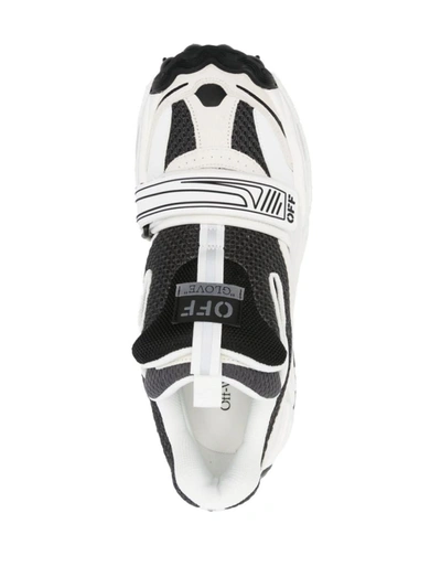 Shop Off-white Glove Slip-on Sneakers In White Black