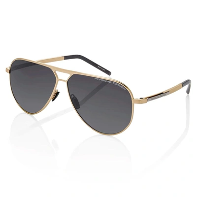 Shop Porsche Design Sunglasses In Gold