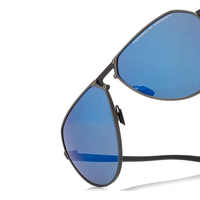 Shop Porsche Design Sunglasses In Black Matte