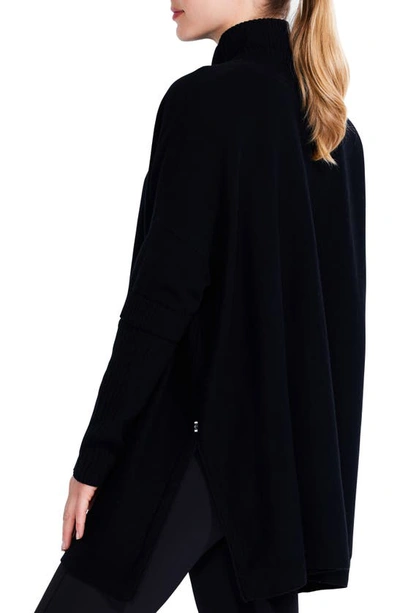 Nz Active By Nic+zoe Cool Down Open Front Cardigan In Black Onyx