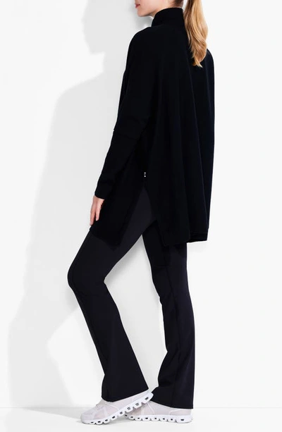 Nz Active By Nic+zoe Cool Down Open Front Cardigan In Black Onyx