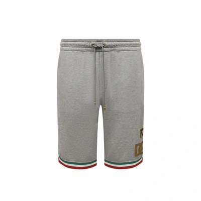 Shop Dolce & Gabbana Track Shorts In Gray