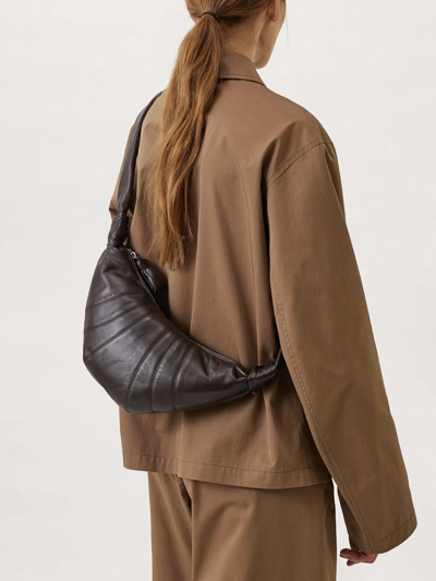 Shop Lemaire Small Croissant Nappa Leather Bag
