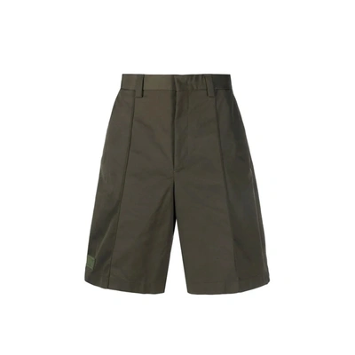 Shop Valentino Vltn Tag Shorts In Green