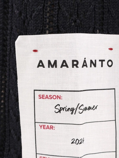 Shop Amaranto Amaránto Cardigan In Black