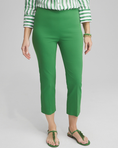 Shop Chico's Juliet Straight Cropped Pants In Verdant Green Size 16/18 |