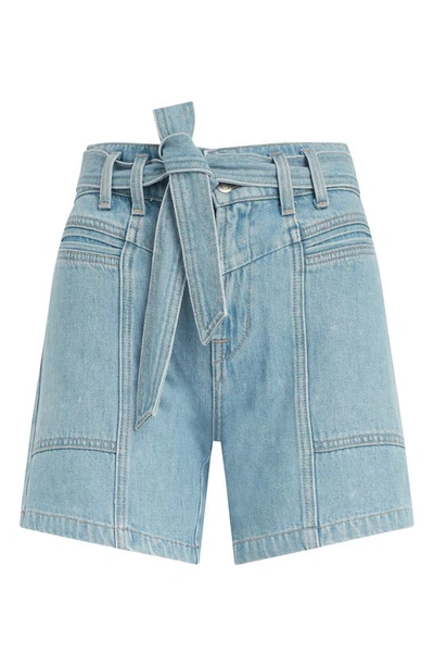 Shop Hudson Jeans High Waist Patch Pocket Utility Denim Shorts In Spring Indigo