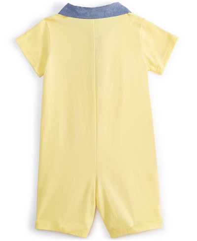 First Impressions Baby Boys Embroidered Boat Sunsuit, Created For Macy's In Snapdragon