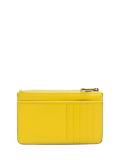 Shop Dolce & Gabbana Dg Card Holder In Yellow