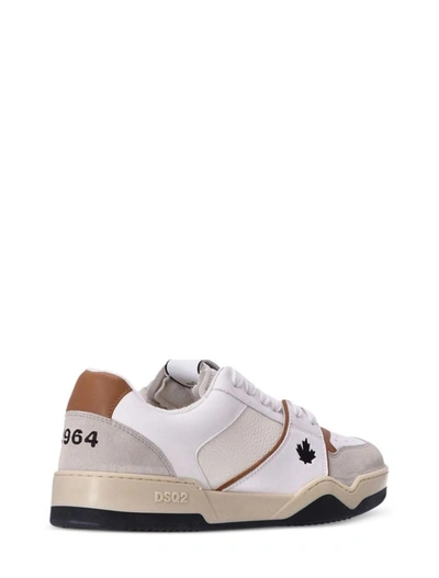 Shop Dsquared2 Sneakers In Bianco+cognac